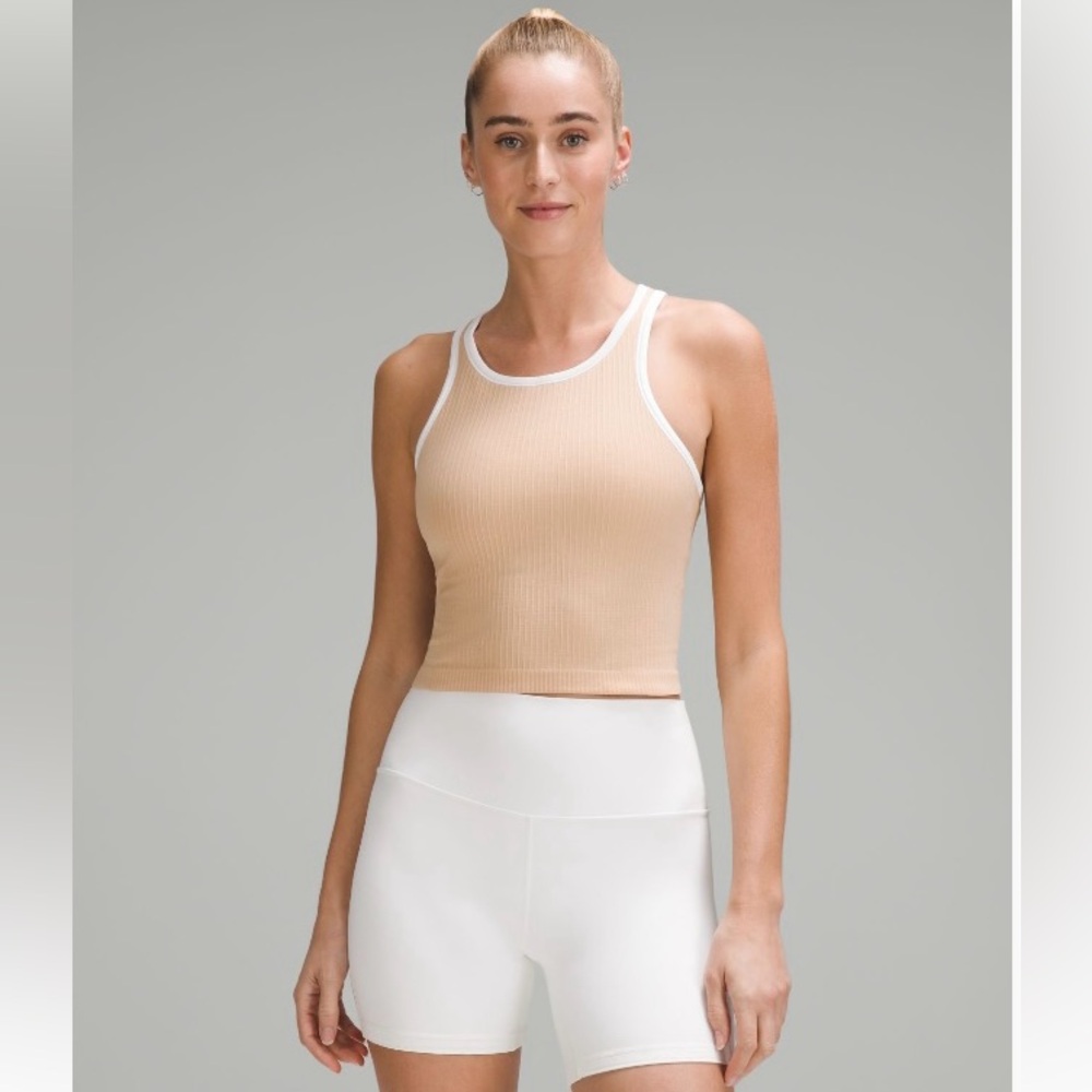 lululemon athletica Beige and White Sports Bra